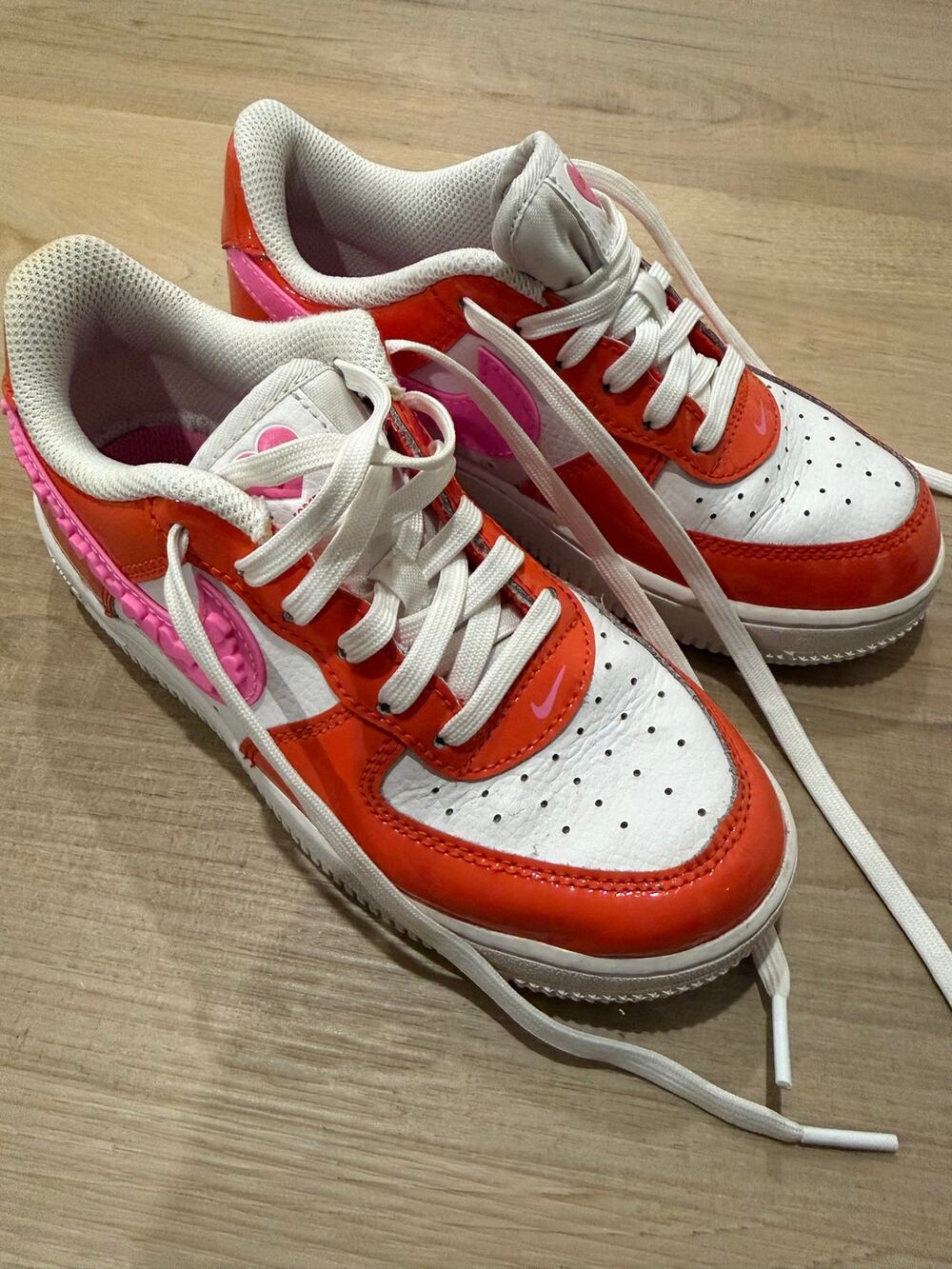 Nike Air Force 1 Low Valentine’s Day 2023 Girls Youth 1Y Red Pink FD1032-600